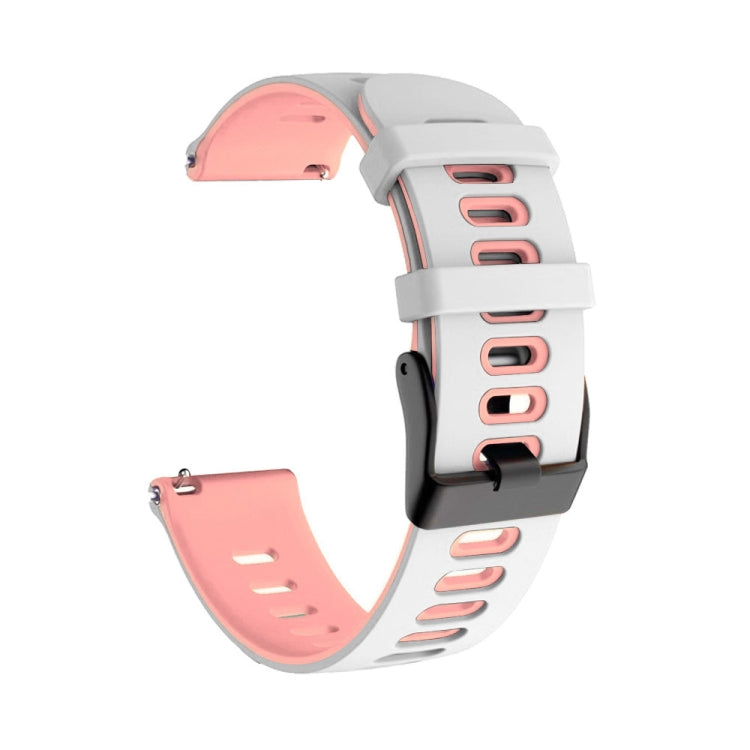 For Samsung Galaxy Watch Active 2 20mm Two-Color Silicone Watch Band