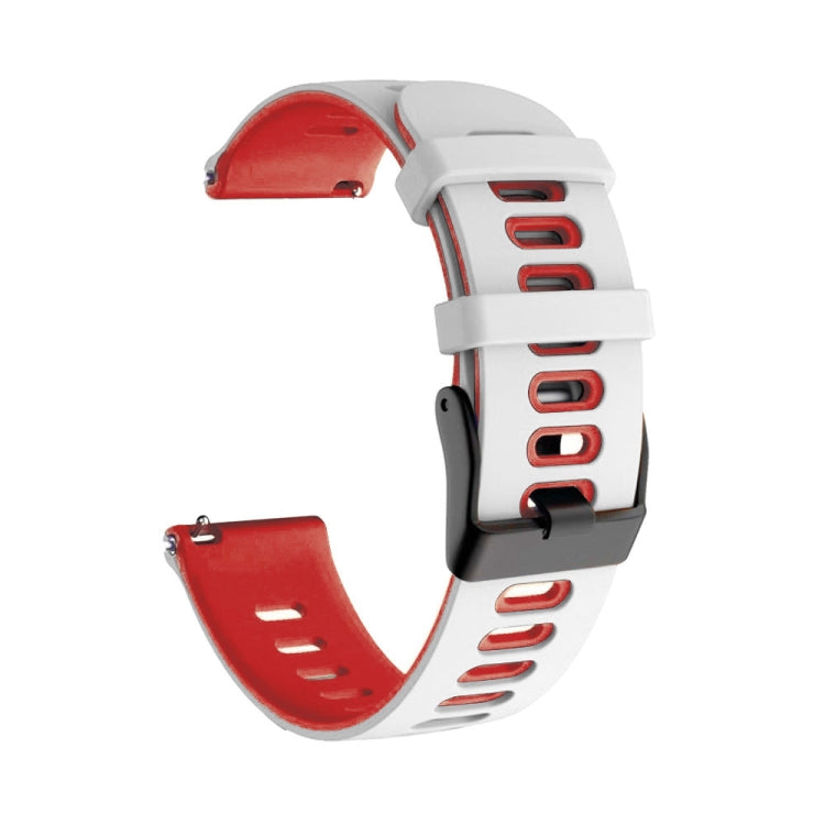 For Samsung Galaxy Watch Active 2 20mm Two-Color Silicone Watch Band
