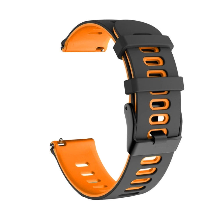 For Samsung Galaxy Watch Active 2 20mm Two-Color Silicone Watch Band
