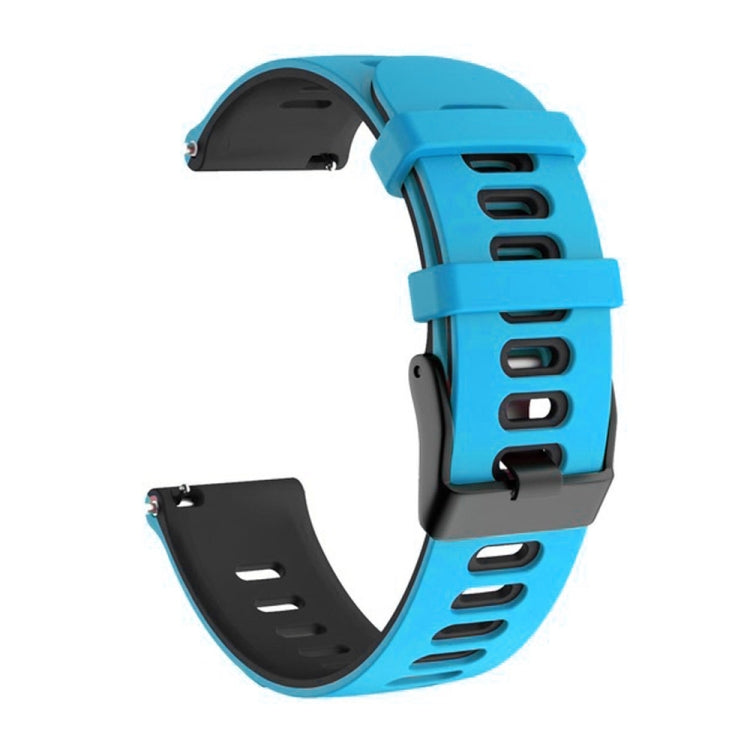 For Samsung Galaxy Watch Active 2 20mm Two-Color Silicone Watch Band