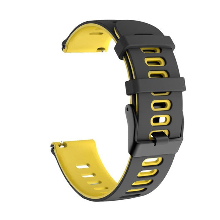For Samsung Galaxy Watch Active 2 20mm Two-Color Silicone Watch Band