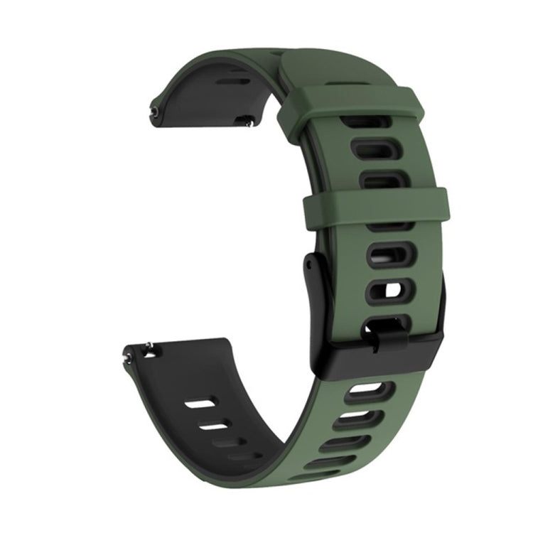 For Samsung Galaxy Watch Active 2 20mm Two-Color Silicone Watch Band