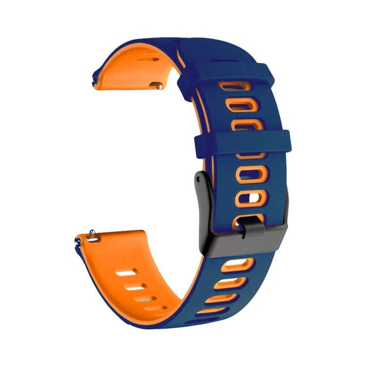 For Samsung Galaxy Watch Active 2 20mm Two-Color Silicone Watch Band