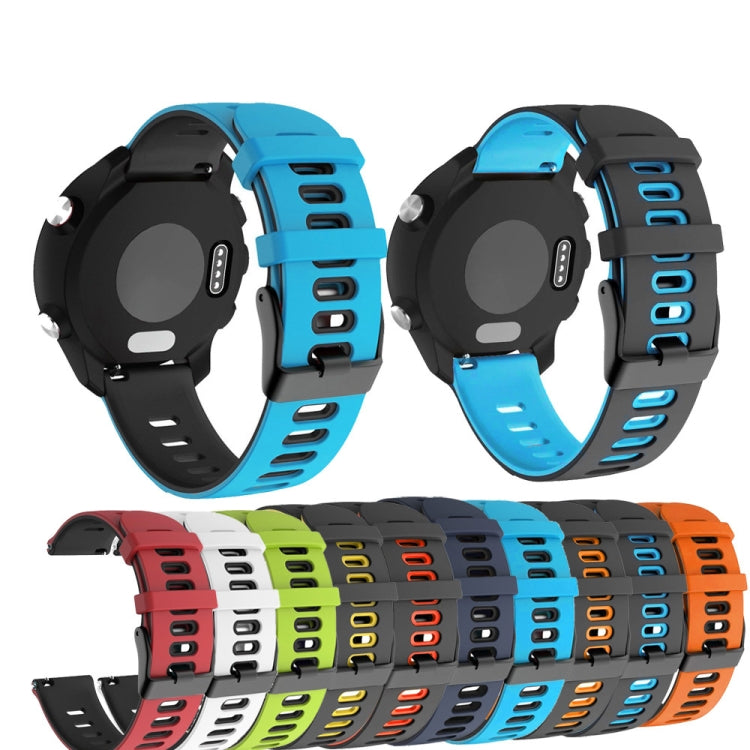 For Samsung Galaxy Watch Active 2 20mm Two-Color Silicone Watch Band