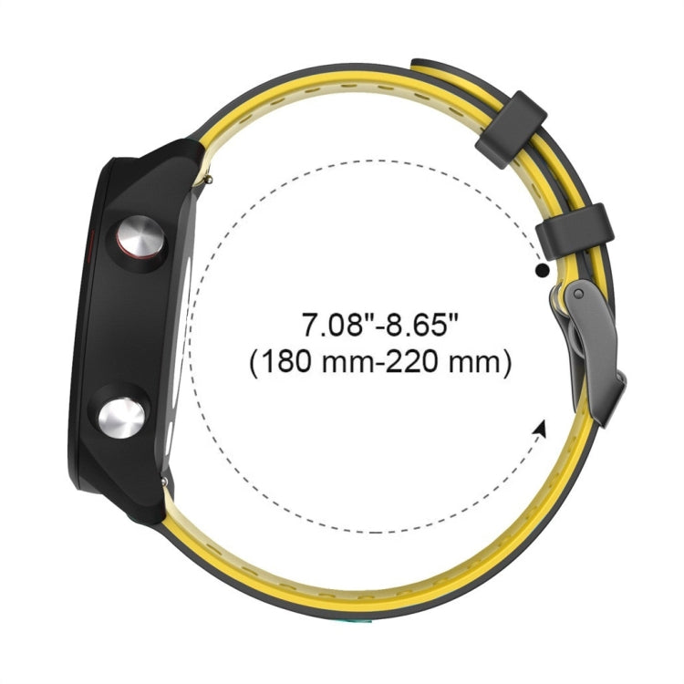 For Samsung Galaxy Watch Active 2 20mm Two-Color Silicone Watch Band