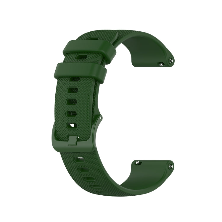 For Samsung Galaxy Watch5  44mm 20mm Plaid Solid Color Silicone Watch Band