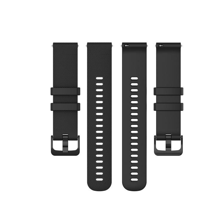 For Samsung Galaxy Watch5  44mm 20mm Plaid Solid Color Silicone Watch Band