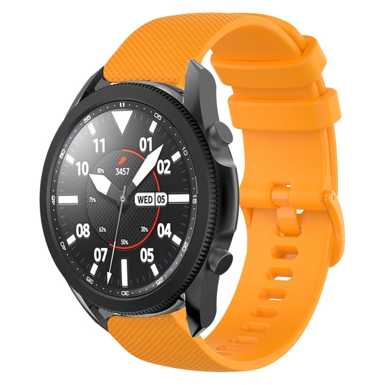 For Samsung Galaxy Watch5 Pro 45mm 20mm Plaid Solid Color Silicone Watch Band