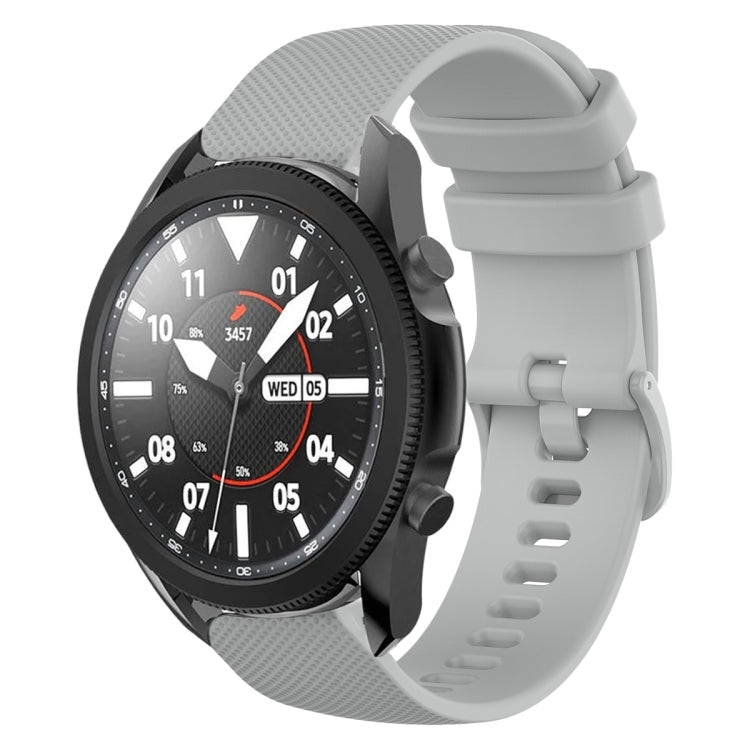 For Samsung Galaxy Watch5 Pro 45mm 20mm Plaid Solid Color Silicone Watch Band