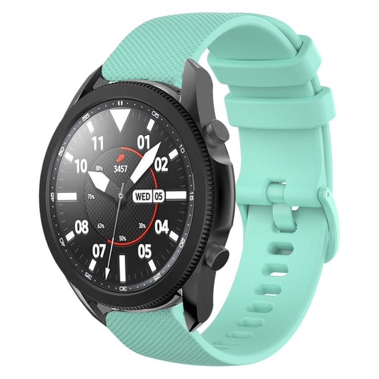 For Samsung Galaxy Watch5 Pro 45mm 20mm Plaid Solid Color Silicone Watch Band