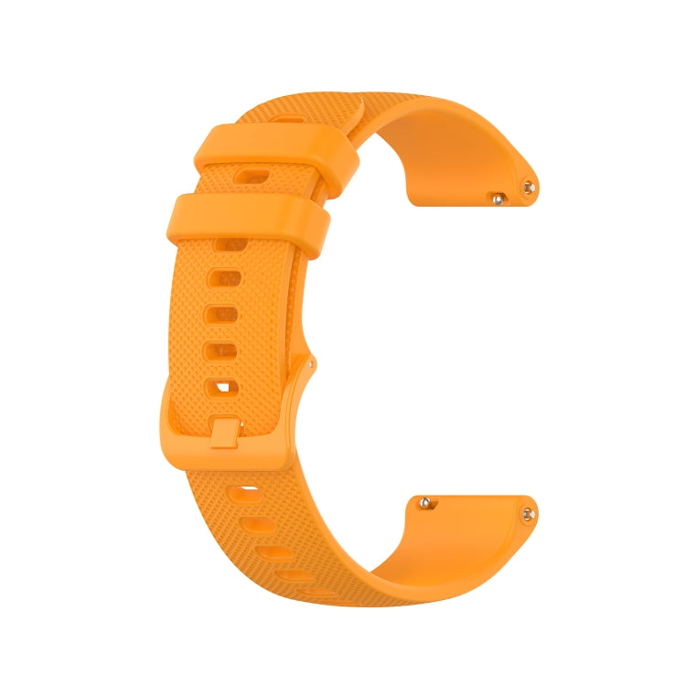 For Samsung Galaxy Watch Active 2 20mm Plaid Solid Color Silicone Watch Band