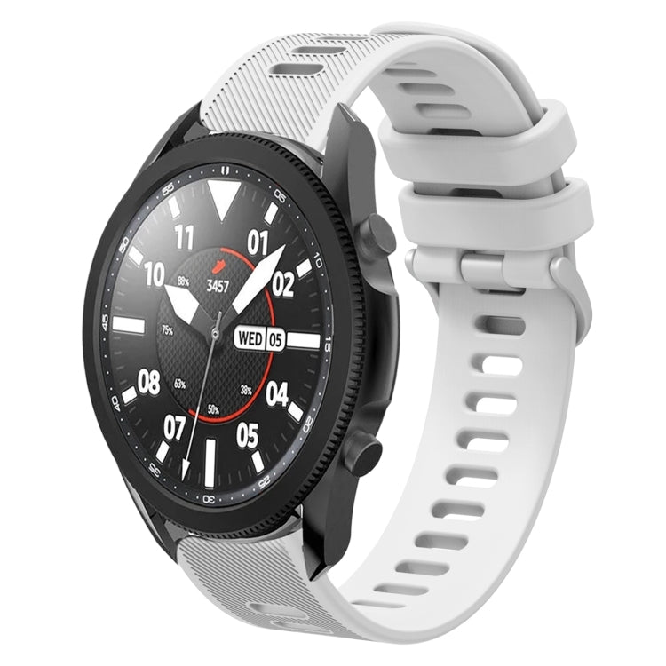 For Samsung Galaxy Watch5 Pro  45mm 20mm Twill Solid Color Silicone Watch Band