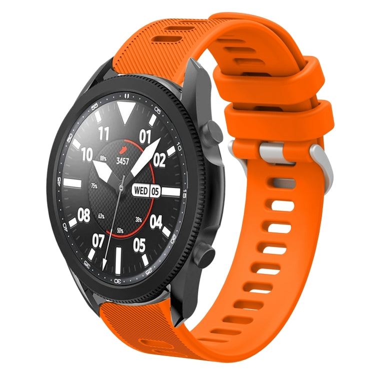 For Samsung Galaxy Watch5 Pro  45mm 20mm Twill Solid Color Silicone Watch Band