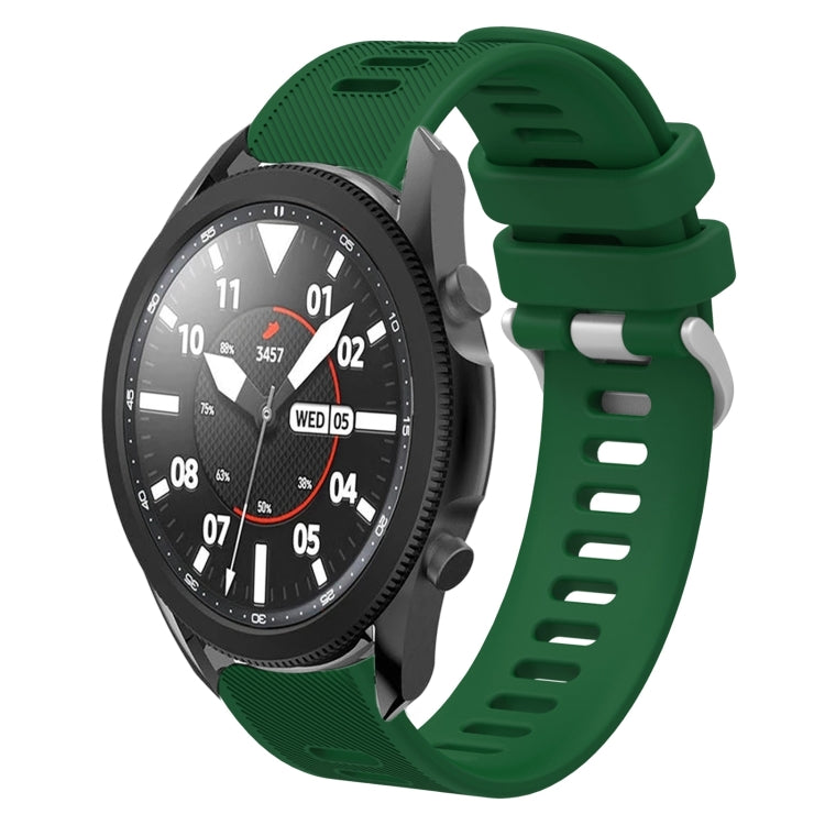 For Samsung Galaxy Watch5 Pro  45mm 20mm Twill Solid Color Silicone Watch Band