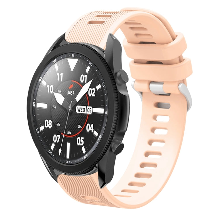 For Samsung Galaxy Watch5 Pro  45mm 20mm Twill Solid Color Silicone Watch Band