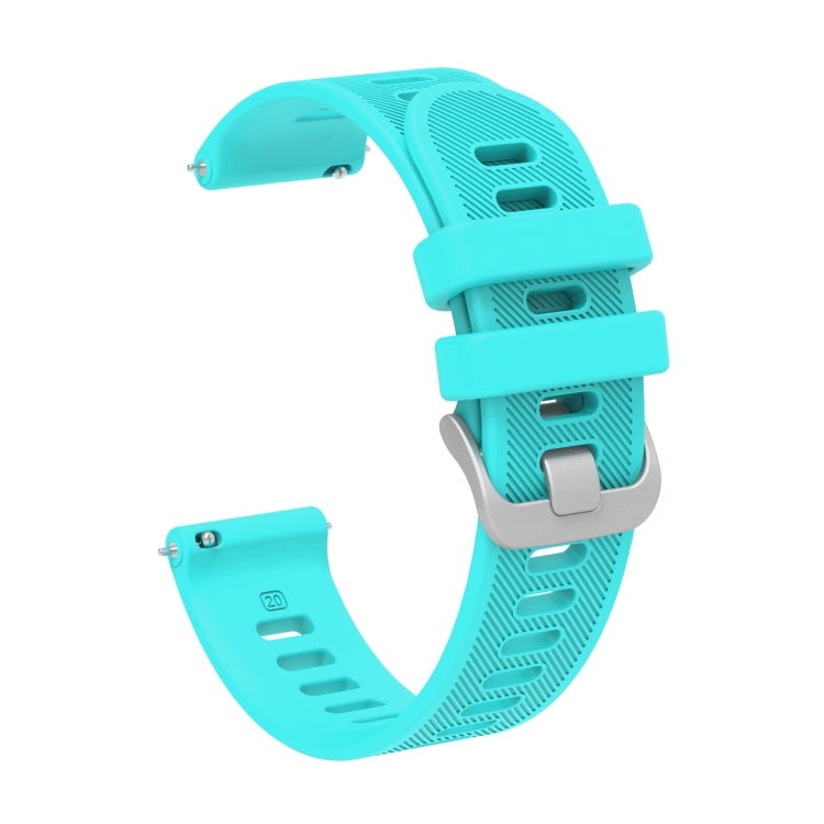 For Samsung Galaxy Watch5 Pro  45mm 20mm Twill Solid Color Silicone Watch Band