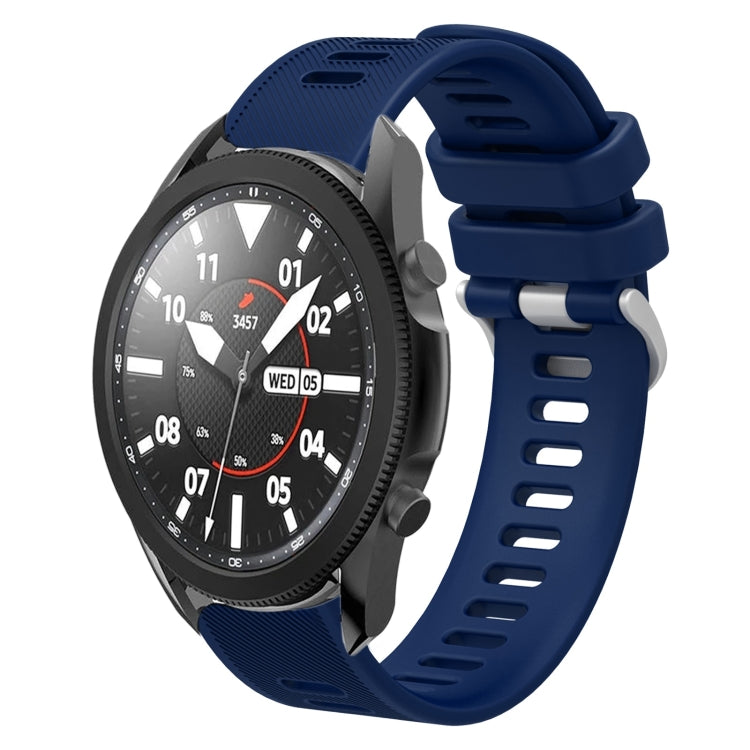 For Samsung Galaxy Watch5 Pro  45mm 20mm Twill Solid Color Silicone Watch Band