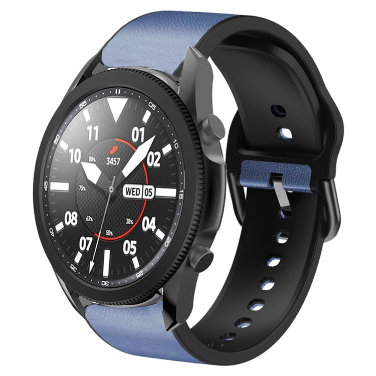 For Samsung Galaxy Watch 5 Pro 45mm Silicone Adhesive Leather Watch Band