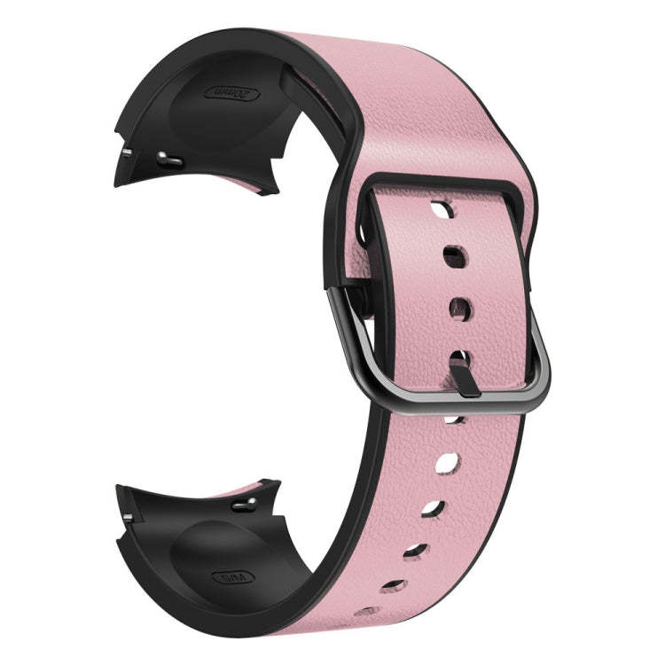 For Samsung Galaxy Watch Active 2 Silicone Adhesive Leather Watch Band