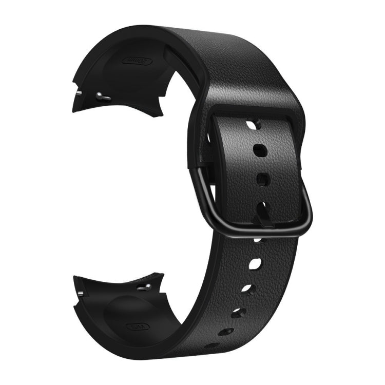 For Samsung Galaxy Watch Active 2 Silicone Adhesive Leather Watch Band