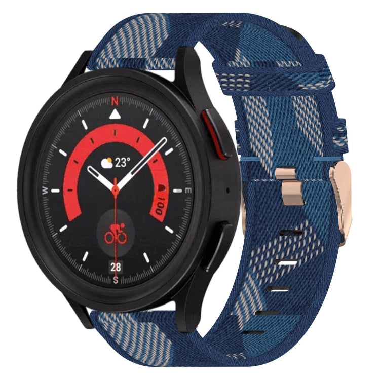 For Samsung Galaxy Watch5 40mm 20mm Nylon Woven Watch Band