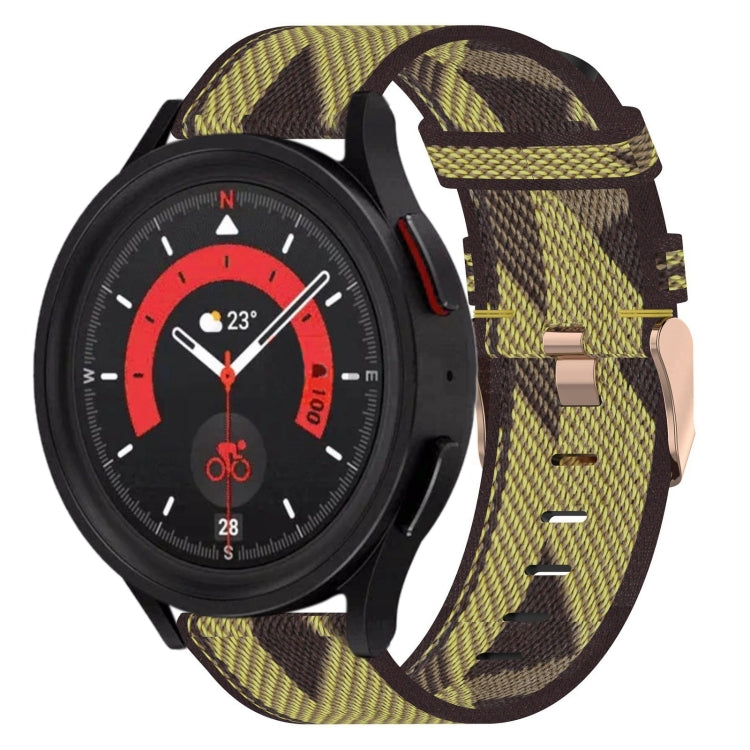 For Samsung Galaxy Watch5 44mm 20mm Nylon Woven Watch Band