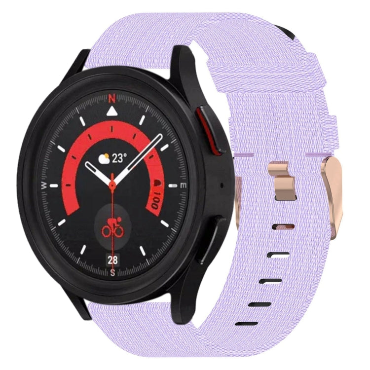 For Samsung Galaxy Watch5 44mm 20mm Nylon Woven Watch Band