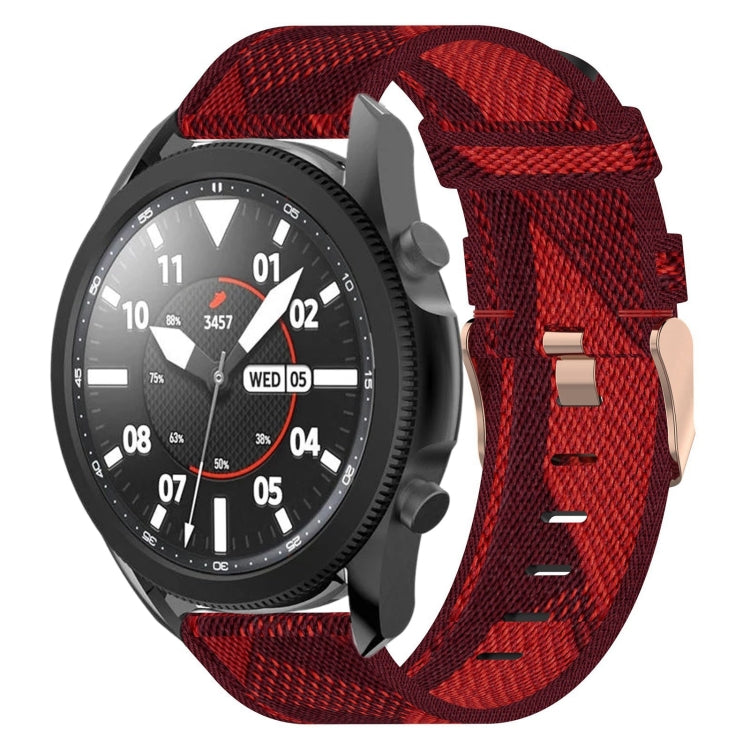 For Samsung Galaxy Watch5 Pro 45mm 20mm Nylon Woven Watch Band
