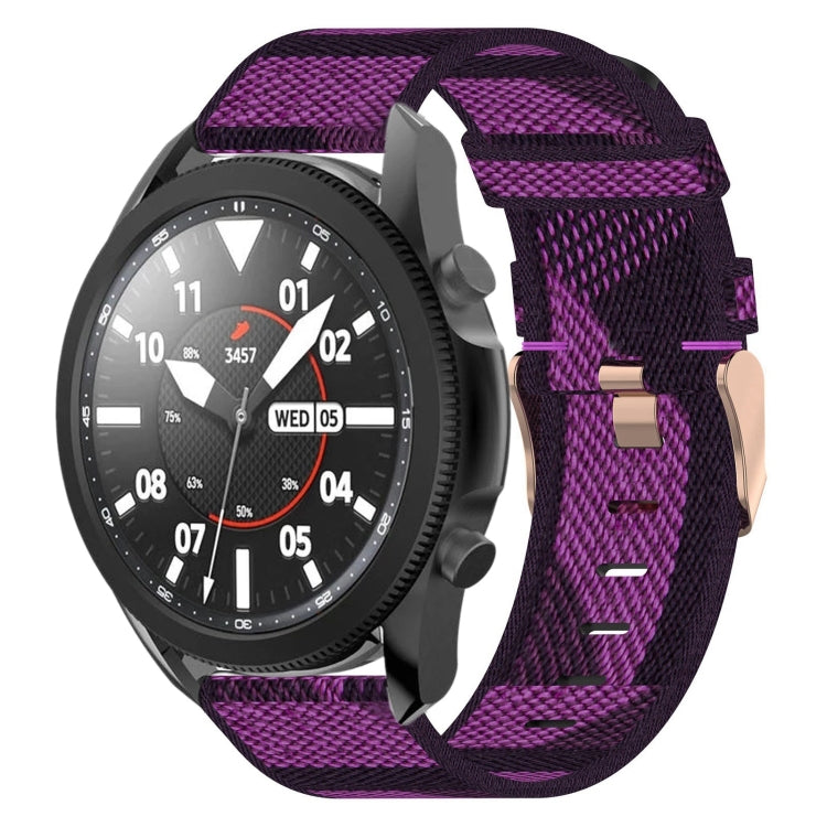 For Samsung Galaxy Watch5 Pro 45mm 20mm Nylon Woven Watch Band
