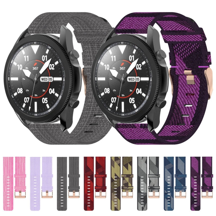 For Samsung Galaxy Watch5 Pro 45mm 20mm Nylon Woven Watch Band