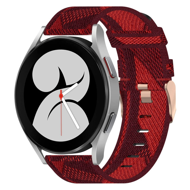 For Samsung Galaxy Watch4 40mm 20mm Nylon Woven Watch Band