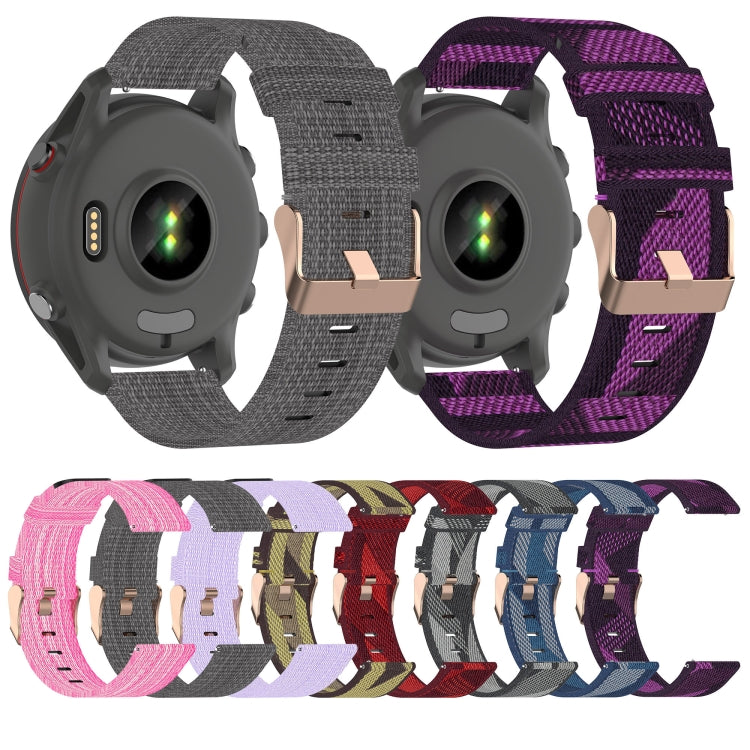 For Samsung Galaxy Watch4 40mm 20mm Nylon Woven Watch Band