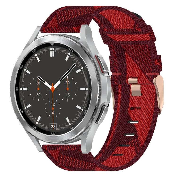 For Samsung Galaxy Watch4 Classic 46mm 20mm Nylon Woven Watch Band