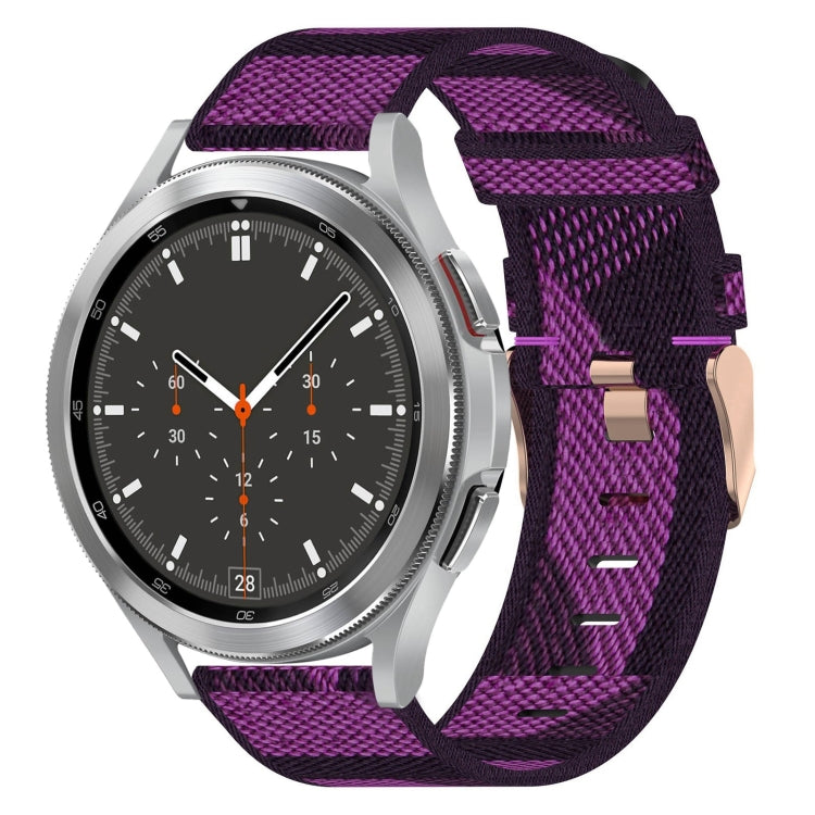 For Samsung Galaxy Watch4 Classic 46mm 20mm Nylon Woven Watch Band