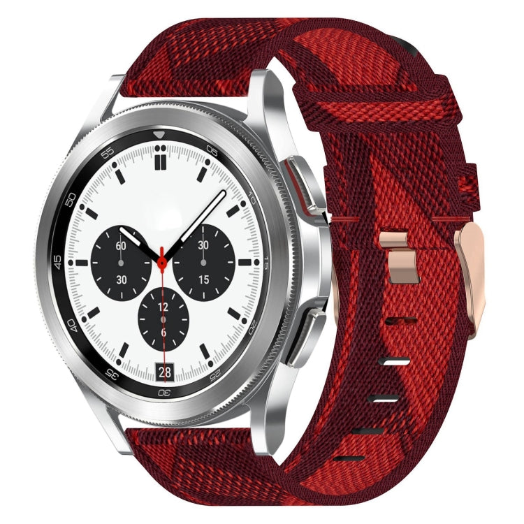 For Samsung Galaxy Watch4 Classic 42mm 20mm Nylon Woven Watch Band