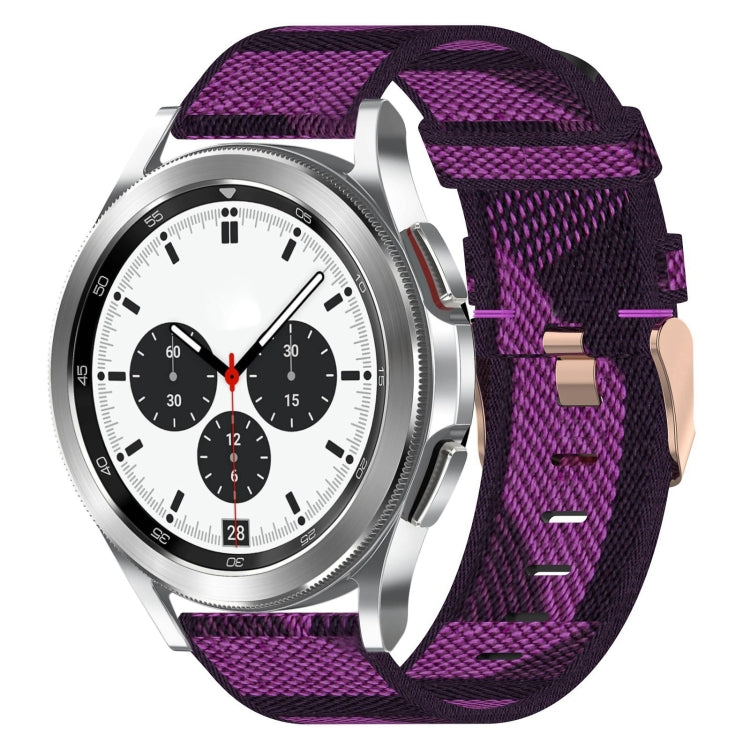 For Samsung Galaxy Watch4 Classic 42mm 20mm Nylon Woven Watch Band