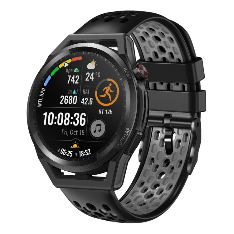 For Huawei Watch GT Runner 22mm Two-Color Breathable Silicone Watch Band
