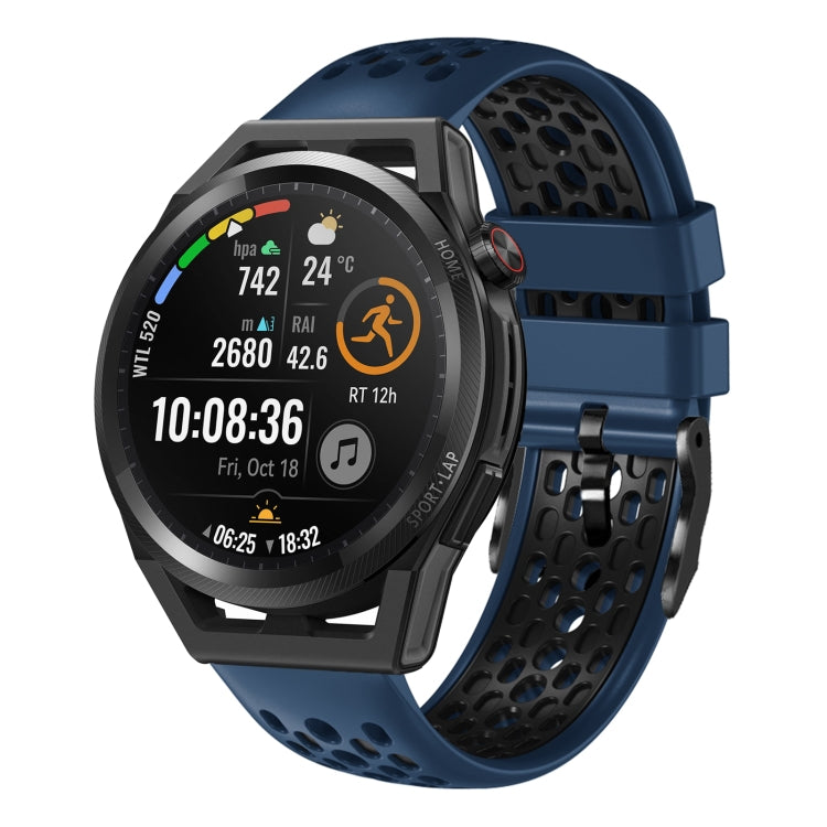 For Huawei Watch GT Runner 22mm Two-Color Breathable Silicone Watch Band