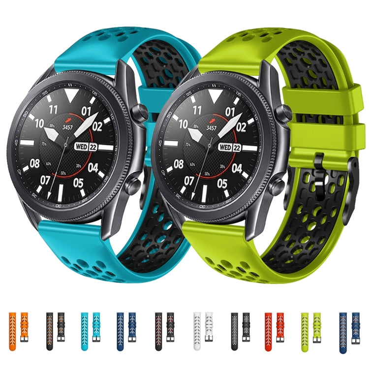 For Honor Watch GS Pro 22mm Two-Color Breathable Silicone Watch Band