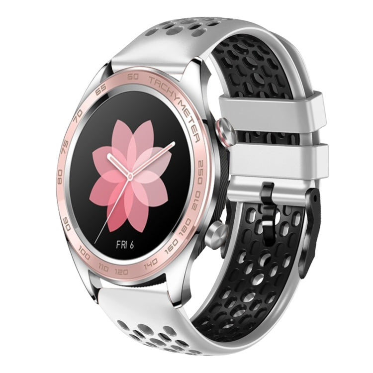 For Honor Watch Dream 22mm Two-Color Breathable Silicone Watch Band