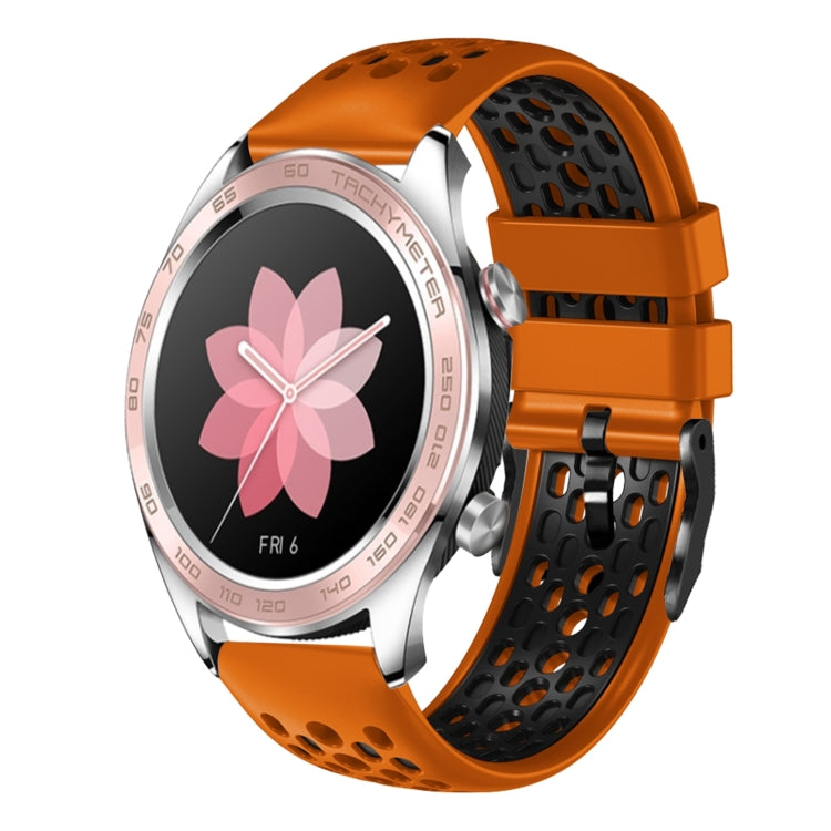 For Honor Watch Dream 22mm Two-Color Breathable Silicone Watch Band