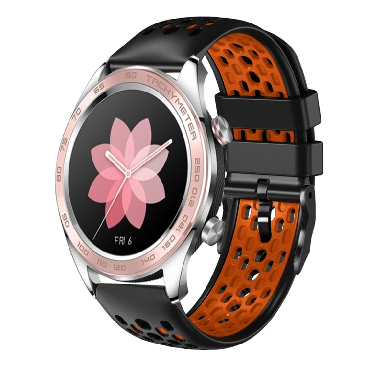 For Honor Watch Dream 22mm Two-Color Breathable Silicone Watch Band