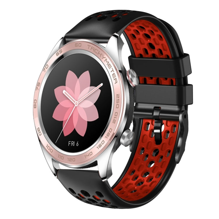 For Honor Watch Dream 22mm Two-Color Breathable Silicone Watch Band
