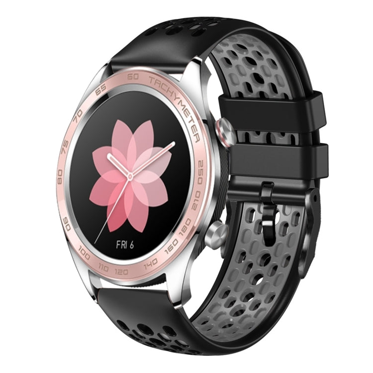 For Honor Watch Dream 22mm Two-Color Breathable Silicone Watch Band