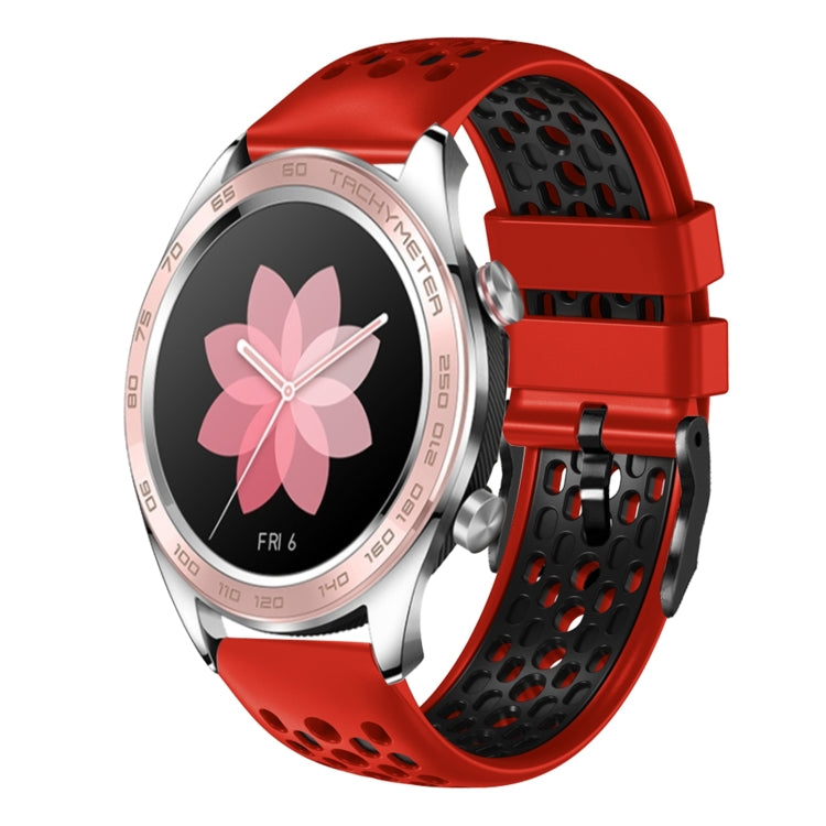 For Honor Watch Dream 22mm Two-Color Breathable Silicone Watch Band