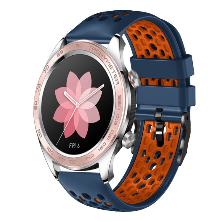 For Honor Watch Dream 22mm Two-Color Breathable Silicone Watch Band