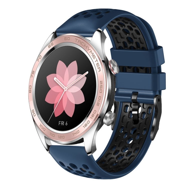 For Honor Watch Dream 22mm Two-Color Breathable Silicone Watch Band