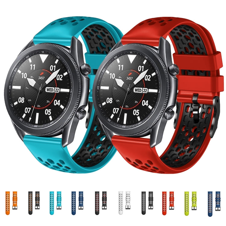 For Honor Watch Dream 22mm Two-Color Breathable Silicone Watch Band