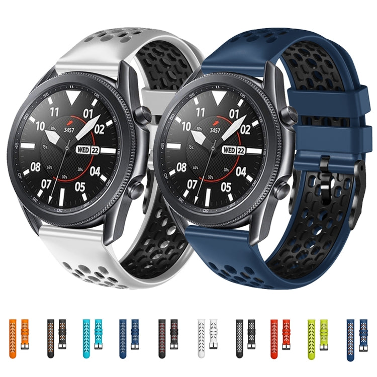 For Amazfit GTR 3 22mm Two-Color Breathable Silicone Watch Band