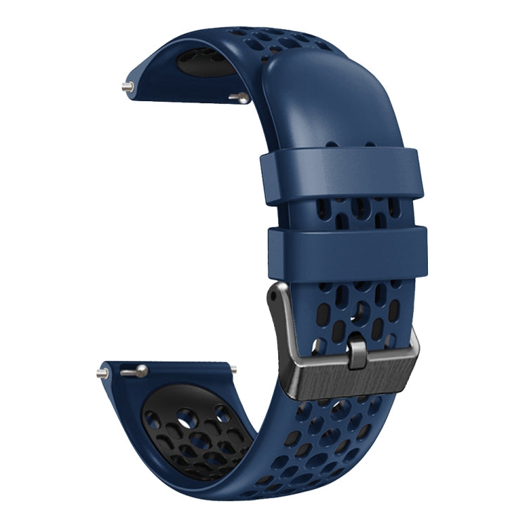 For Amazfit GTR 2e 22mm Two-Color Breathable Silicone Watch Band